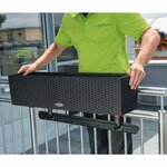 LECHUZA Jardinière BALCONERA Cottage 80 ALL-IN-ONE Granit