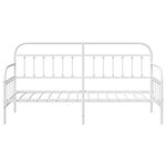 Lit banquette vidaXL Blanc 80x200 cm en Acier