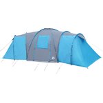 vidaXL Tente familiale à dôme 12 personnes bleu imperméable