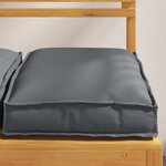 vidaXL Coussins de Palette pour Siège 4 Pièces Anthracite 40x40x8 cm Tissu Oxford
