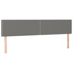 vidaXL Sommier à lattes de lit et matelas et LED Gris foncé 180x200 cm