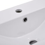 vidaXL Ensemble de meubles de salle de bain Noir Aggloméré