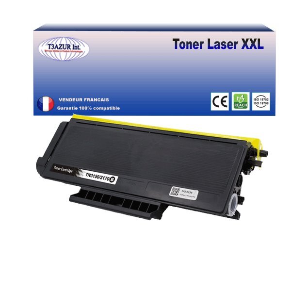 Toner compatible avec Brother TN3170, TN3280 pour Brother HL5370, HL5370DW, HL5240DN2LT, HL5240DNLT, HL5350DN2LT, HL5350DNLT - 8 000 pages - T3AZUR