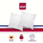 2 oreillers à mémoire de forme matelassés 60 x 60 cm - Blanc