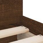 vidaXL Cadre de lit sans matelas chêne marron 75x190 cm