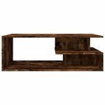 vidaXL Table basse chêne fumé 102x55x35 cm bois d'ingénierie