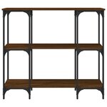 vidaXL Table console chêne marron 102x35x90 cm bois d'ingénierie