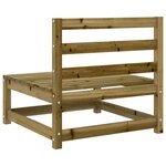 vidaXL Salon de jardin 12 Pièces bois de pin imprégné