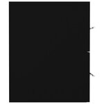 vidaXL Armoire d'évier Noir 80x38 5x48 cm Aggloméré