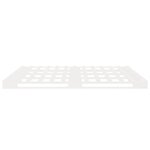 vidaXL Cadre de lit sans matelas blanc 140x190 cm bois de pin massif
