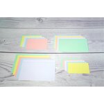 Paquet 100 Fiches Sous Film - Bristol Ligné Non Perforé 105x148mm - Rose - X 20 - Exacompta