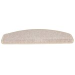 vidaXL Tapis d'escalier 10 Pièces 65x24x4 cm Taupe