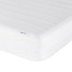 vidaXL Matelas en mousse blanc 200x220 cm dureté H2 H3