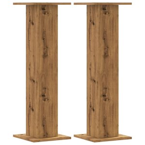 vidaXL Supports pour plantes 2 Pièces chêne artisanal bois d'ingénierie