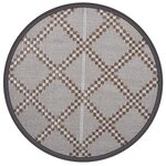 vidaXL Tapis d'extérieur marron Ø160 cm PP