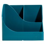 Pot À Crayons Pen Wave Neo Deco - Bleu Canard - X 4 - Exacompta