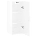 vidaXL Armoire murale blanc brillant 34 5x34x90 cm
