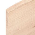 vidaXL Étagère de vasque murale acier et bois de chêne massif