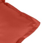 vidaXL Coussin de banc de jardin rouge mélangé 120x50x7 cm tissu