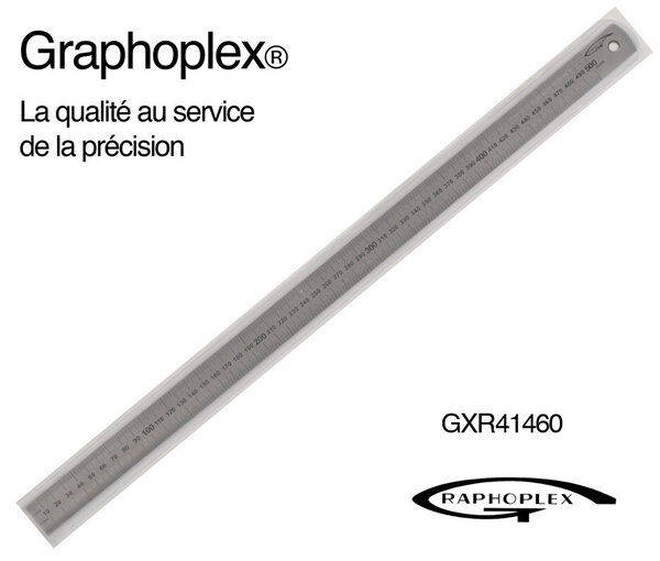 Réglet acier épais ép   1mm l   24mm L   50cm