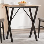 vidaXL Pieds de table à manger cadre en X 60x50x73 cm acier