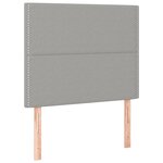 vidaXL Cadre de lit sans matelas gris clair 90x200 cm tissu