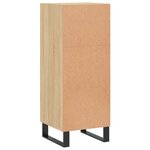 vidaXL Buffet Chêne sonoma 34 5x34x90 cm Bois d'ingénierie