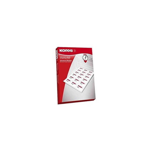 Kores etiquette universelle, 210 x 74 mm, blanc