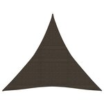 vidaXL Voile d'ombrage 160 g/m² Marron 6x6x6 m PEHD
