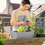 LECHUZA Jardinière BALCONERA Stone 50 ALL-IN-ONE Gris