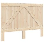 vidaXL Cadre de lit sans matelas gris 140x200 cm bois massif de pin