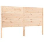 vidaXL Cadre de lit sans matelas 160x200 cm bois massif