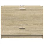 vidaXL Armoire d'évier chêne sonoma 78x37x59 cm bois d'ingénierie