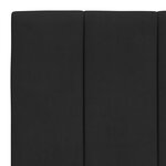vidaXL Cadre de lit avec tête de lit Noir 100x200 cm Velours