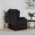 vidaXL Fauteuil inclinable électrique Noir Tissu
