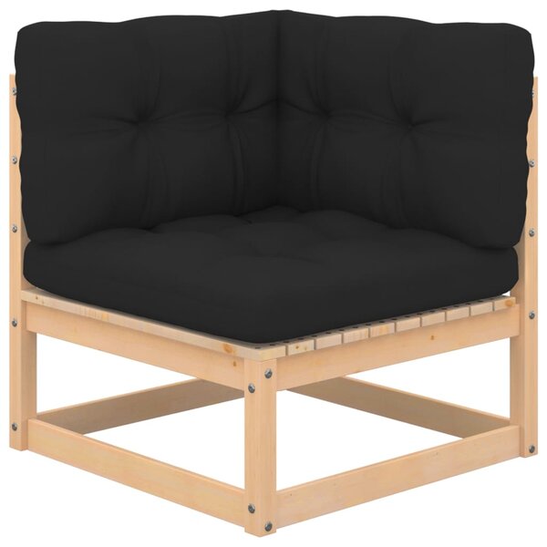 Salon de jardin meuble d'extérieur ensemble de mobilier 4 pièces avec coussins bois de pin massif 02_0016108