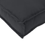 vidaXL Coussin de Palette pour Banc Noir 200x40x8 cm Tissu Oxford