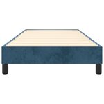 vidaXL Cadre de lit sans matelas bleu foncé 90x190 cm velours