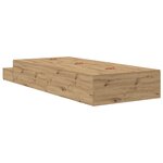 vidaXL lit de rangement Artisan chêne 75x190 cm