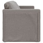 vidaXL Canapé-lit 2 en 1 taupe 112x174x55 cm tissu