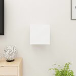vidaXL Meuble TV mural Blanc 30 5x30x30 cm