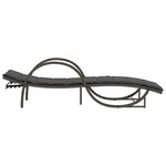 vidaXL Chaises longues lot de 2 avec coussins gris résine tressée