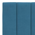 vidaXL Cadre de lit sans matelas bleu 120x200 cm velours