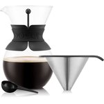 Cafetière BODUM   filtre permanent maille inox  1.0 l  8 tasses