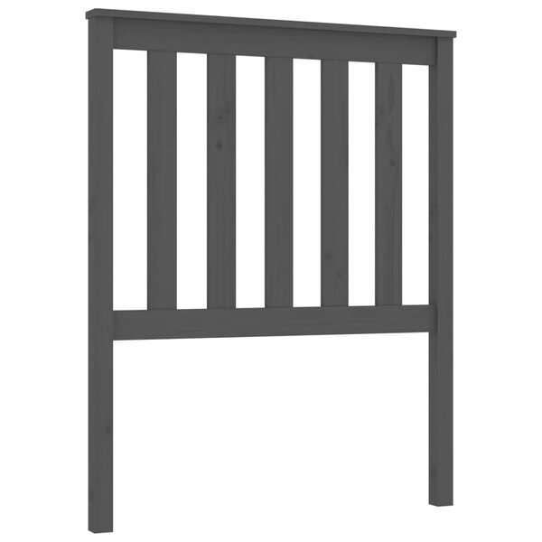 vidaXL Tête de lit Gris 81x6x101 cm Bois massif de pin