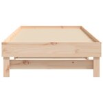vidaXL Lit coulissant 2x(75x190) cm Bois de pin massif