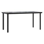 vidaXL Ensemble à manger de jardin 5 Pièces et coussins marron poly rotin