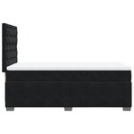 vidaXL Sommier à lattes de lit avec matelas Noir 90x190 cm Velours