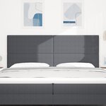 Tête de lit LED vidaXL Gris foncé 100 cm en velours côtelé