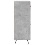vidaXL Buffet gris béton 69 5x34x90 cm bois d'ingénierie